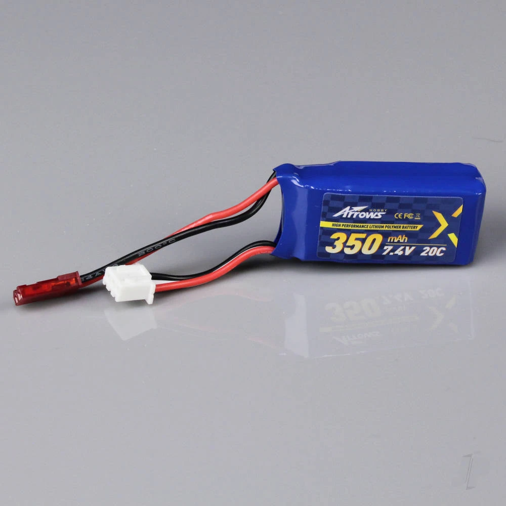 Arrows 2S 350mAh 7.4V LiPo Battery 20C JST Arrows 2S 350mAh 7.4V LiPo Battery 20C JST -MKS Sales Store arrows 2s 350mah 7 4v lipo battery 20c jst 20