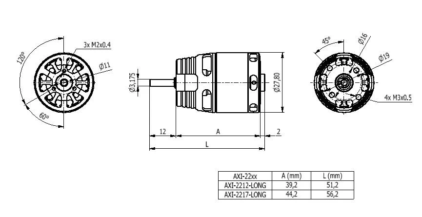 Axi 2212/12 V2 Long 1950 RPM/V 59g Outrunner Axi 2212/12 V2 Long 1950 RPM/V 59g Outrunner -MKS Sales Store axi 2212 12 v2 long 1950 rpm v 59g outrunner 30