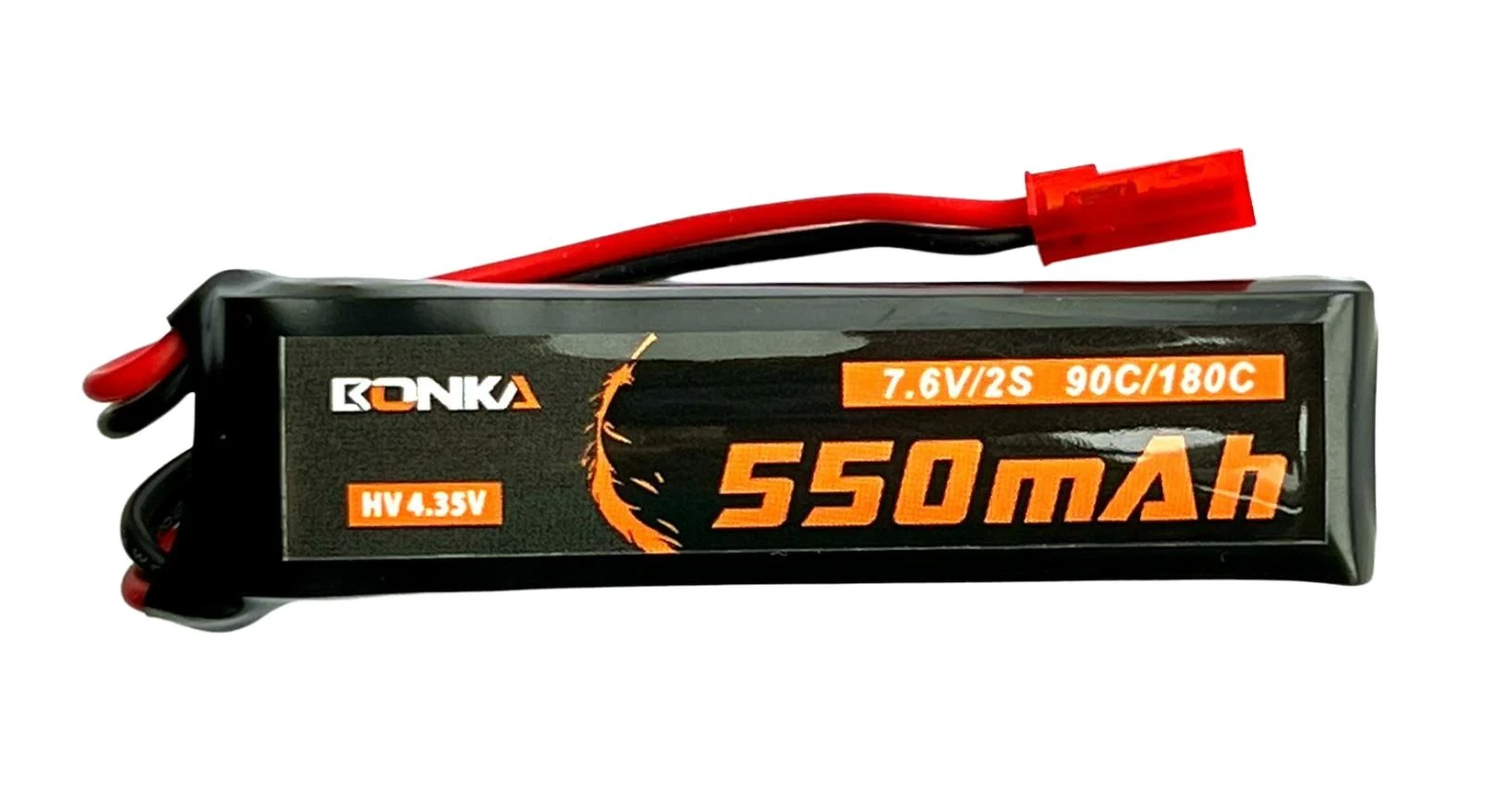 Bonka HV LiPo 2S 550mAh 7.6V 90C JST Bonka HV LiPo 2S 550mAh 7.6V 90C JST -MKS Sales Store bonka hv lipo 2s 550mah 7 6v 90c jst