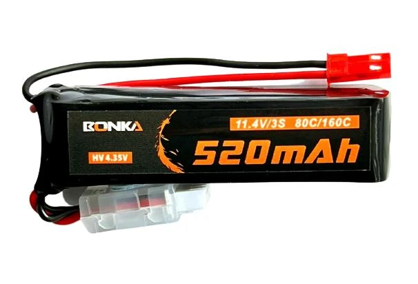 Bonka HV LiPo 3S 520mAh 11.4V 80C JST Bonka HV LiPo 3S 520mAh 11.4V 80C JST -MKS Sales Store bonka hv lipo 3s 520mah 11 4v 80c jst 20