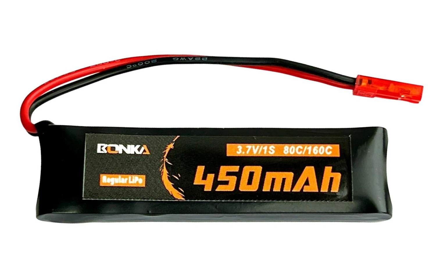 Bonka LiPo 1S 450mAh 3.7V 80C JST Bonka LiPo 1S 450mAh 3.7V 80C JST -MKS Sales Store bonka lipo 1s 450mah 3 7v 80c jst