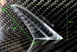 Clear Streamlined Antenna Supports (2) -MKS Sales Store clear streamlined antenna supports 2 30