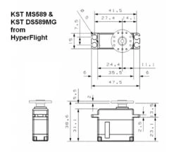 KST DS589MG Servo - 9.2Kg.cm 0.08s 40.0g 15mm -MKS Sales Store kst ds589mg servo 9 2kg cm 0 08s 40 0g 15mm 30