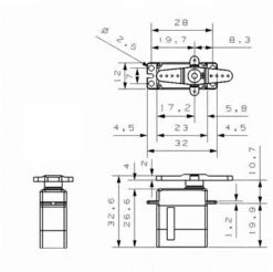 KST MS320 V2 Servo - 6.2Kg.cm 0.08s 20.8g 12mm -MKS Sales Store kst ms320 v2 servo 6 2kg cm 0 08s 20 8g 12mm 60