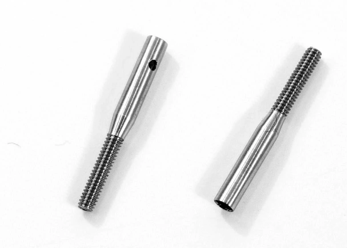 M2 Stainless Steel Pushrod Ends for 1.3mm Rods (2) M2 Stainless Steel Pushrod Ends For 1.3mm Rods (2) -MKS Sales Store m2 stainless steel pushrod ends for 1 3mm rods 2