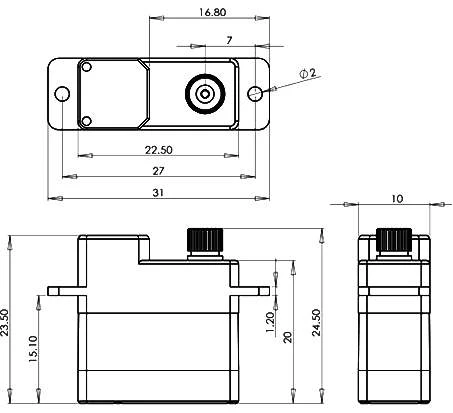 MKS DS6100 Servo - 3.3Kg.cm 0.11s 9.5g 10mm MKS DS6100 Servo - 3.3Kg.cm 0.11s 9.5g 10mm -MKS Sales Store mks ds6100 servo 3 3kg cm 0 11s 9 5g 10mm 30