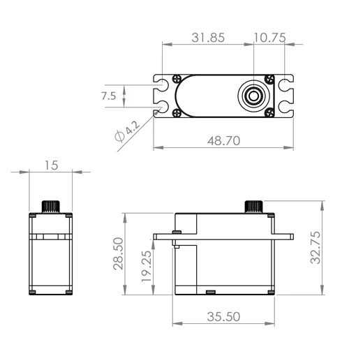 MKS HV747Servo - 15.0Kg.cm 0.13s 35.5g 15mm MKS HV747Servo - 15.0Kg.cm 0.13s 35.5g 15mm -MKS Sales Store mks hv747 servo 15 0kg cm 0 13s 35 5g 15mm 20