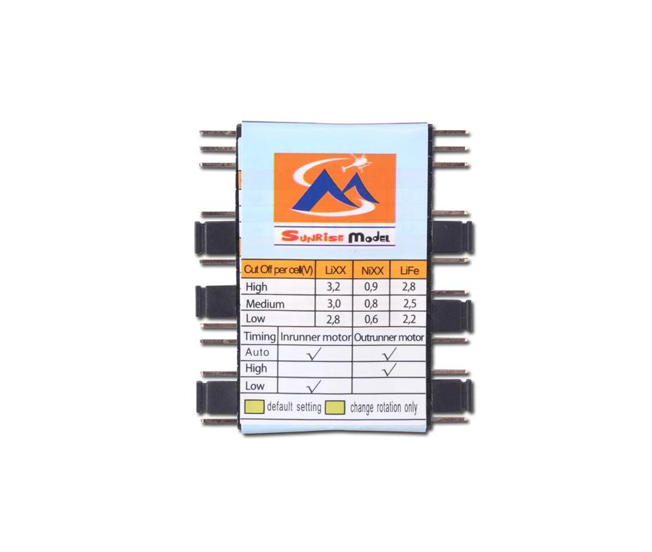 Sunrise Pro ESC Programming Card Sunrise Pro ESC Programming Card -MKS Sales Store sunrise pro esc programming card 30