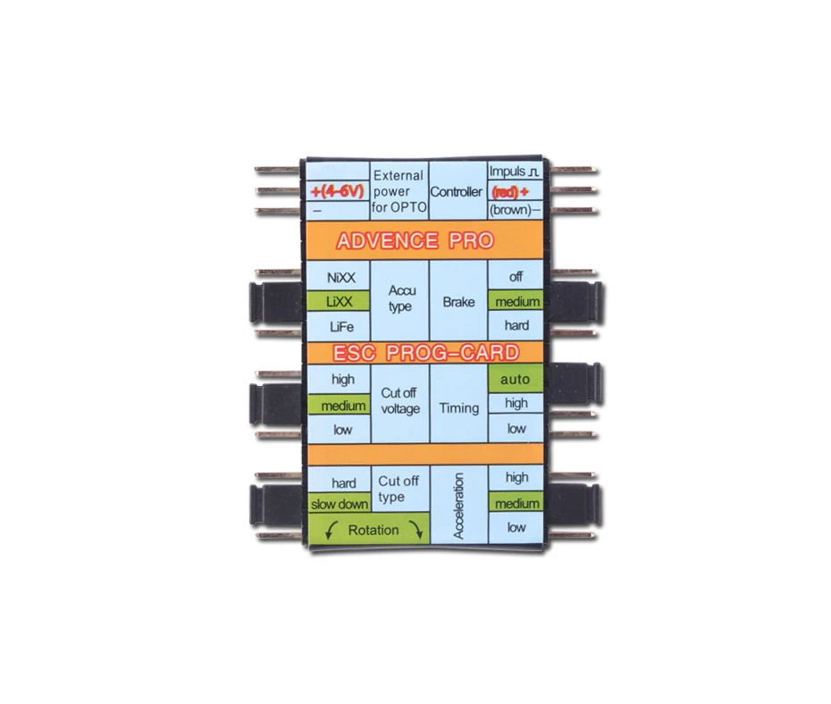 Sunrise Pro ESC Programming Card Sunrise Pro ESC Programming Card -MKS Sales Store sunrise pro esc programming card 40